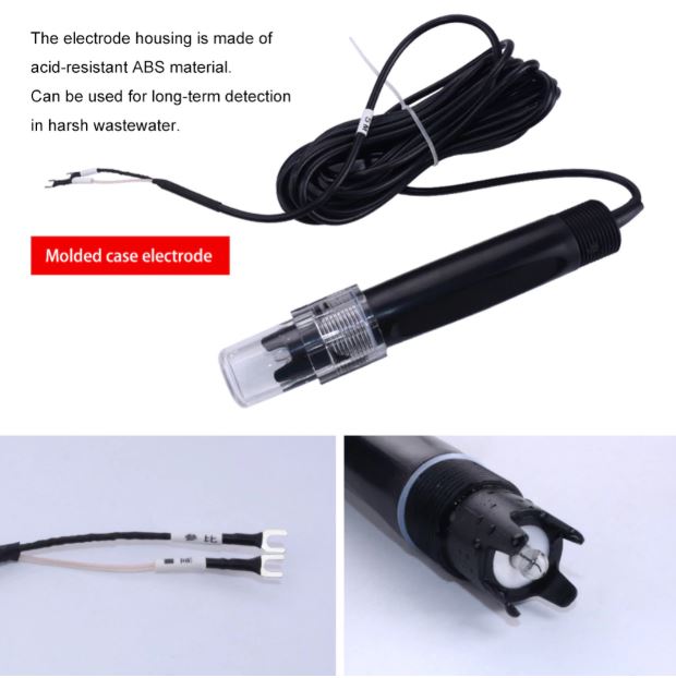 เครื่องวัดคุณภาพน้ำ ความเป็นกรด ด่าง ปุ๋ย PH Digital Industrial Ph /ORP Meter Sensor Electrode Probe