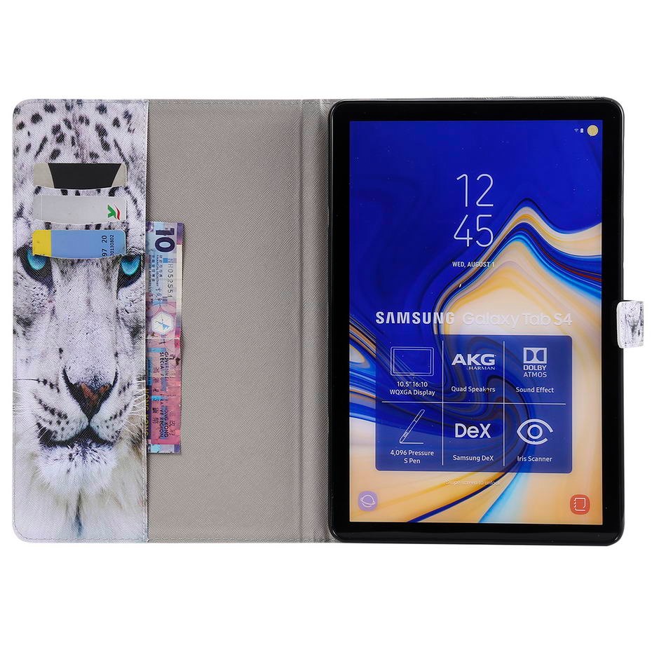 Case Samsung Galaxy Tab S4 10.5 T830 / T835 / T837 #เคสฝาพับหนัง PU พิมพ์ลายสวยงามน่ารักๆ