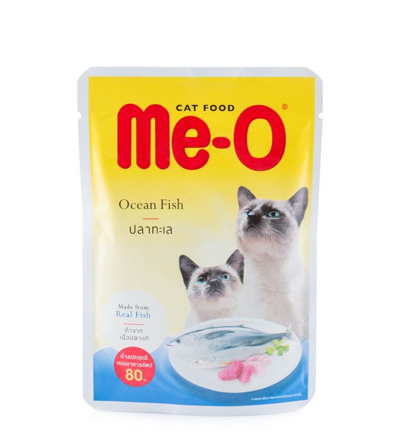Me-O(มีโอ) เปียกซองปลาทะเล 80g