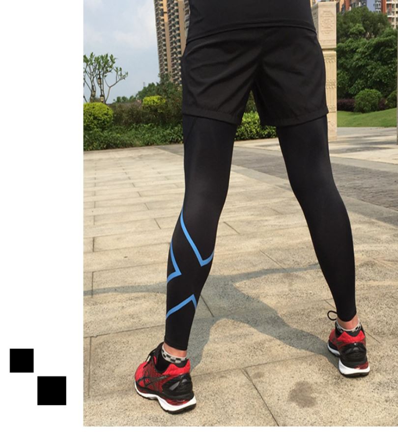 กางเกงรัดกล้ามเนื้อขายาว กางเกงวิ่งมาราธอน ผู้ชาย Running Compression Pants Tights Men Sports EVS(F13)