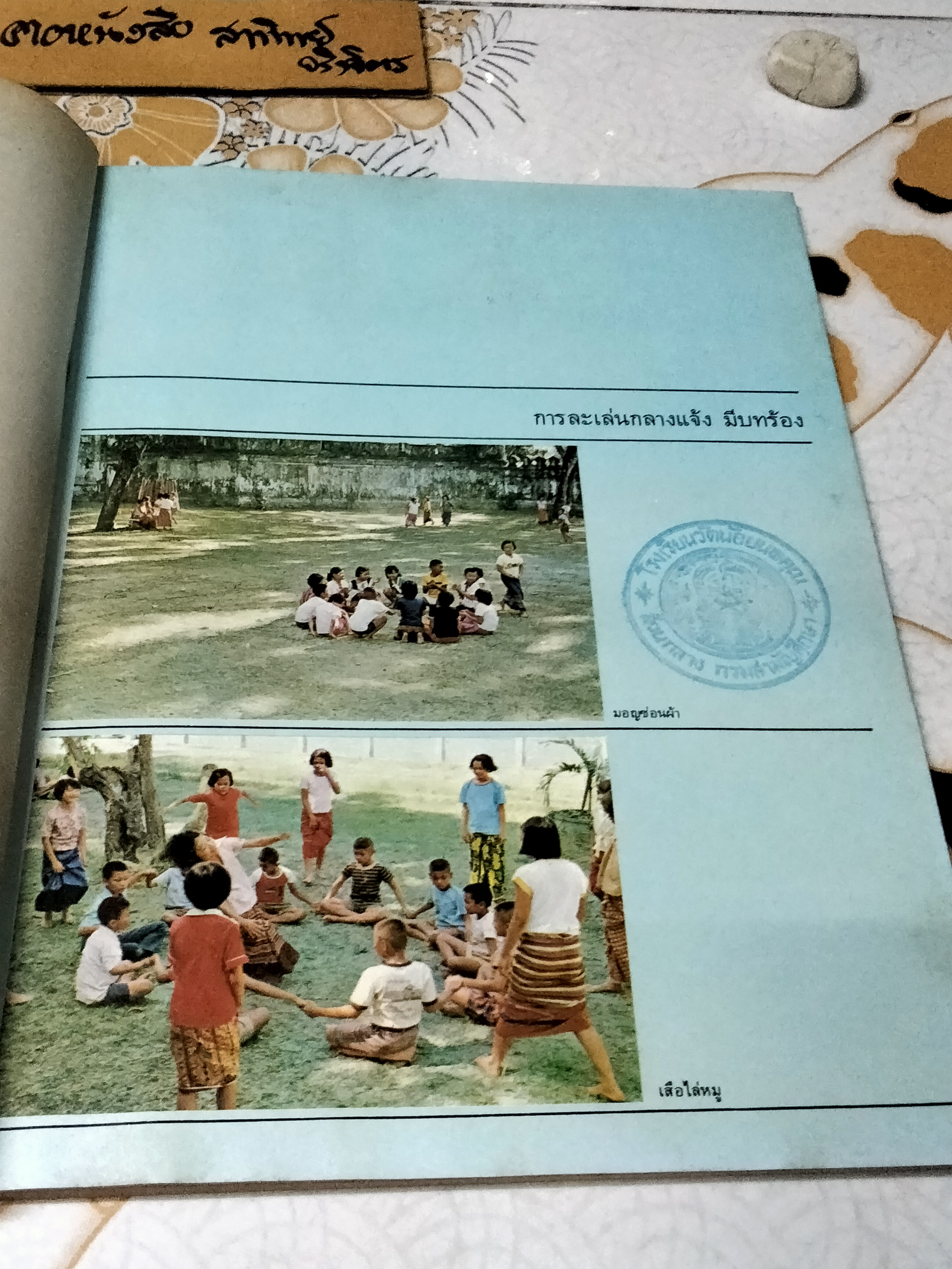 การละเล่นของเด็กภาคกลาง งานวิจัยที่คณะกรรมการโครงการเผนยแพร่เอกลักษณ์ของไทยฯ ได้จัดพิมพ์ขึ้น **หนังสือจำหน่ายออกจากห้องสมุด