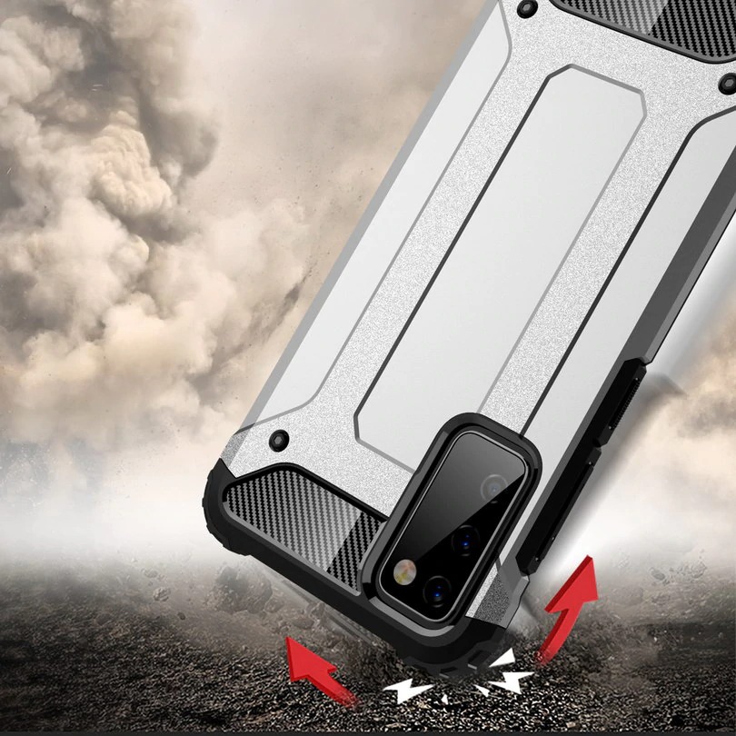 Case Samsung Galaxy S20 FE / S20 FE 5G #เคสฝาหลังเกราะป้องกัน ไฮบริด พลาสติก+TPU Heavy Duty Rugged Hybrid