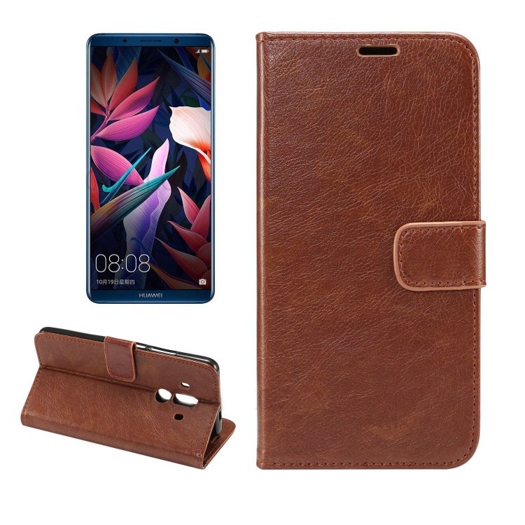 เคส Huawei Mate 10 Pro #เคสฝาพับหนัง PU ผิวหนังม้า Crazy Horse Wallet Leather Cover