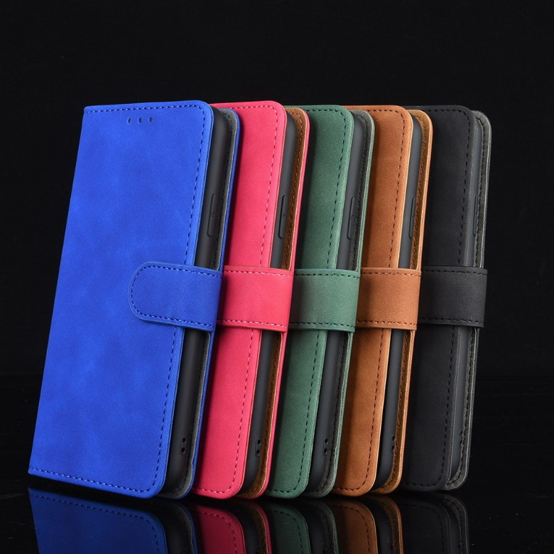 Case Samsung Galaxy S21+ #เคสฝาพับแบบกระเป๋าสตางค์หนัง PU มีช่องใส่บัตร Leather Wallet Card Holder Phone Cover