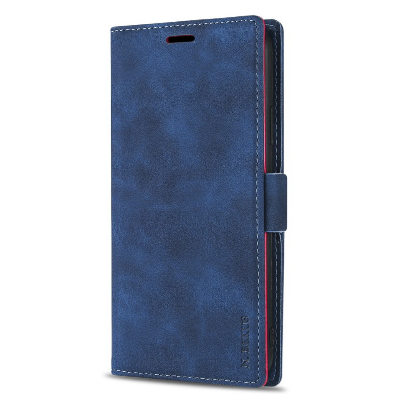 เคส Samsung Galaxy S21 FE 5G #เคสฝาพับหนัง PU มีแถบปิดแม่เหล็กสไตล์กระเป๋าสตางค์