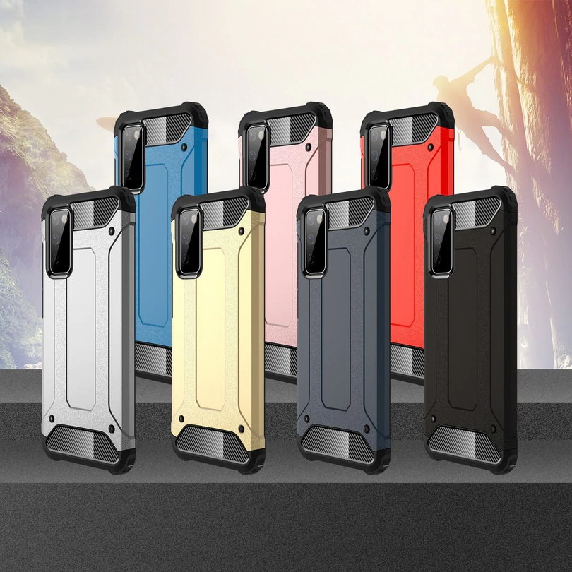 Case Samsung Galaxy S20 FE / S20 FE 5G #เคสฝาหลังเกราะป้องกัน ไฮบริด พลาสติก+TPU Heavy Duty Rugged Hybrid