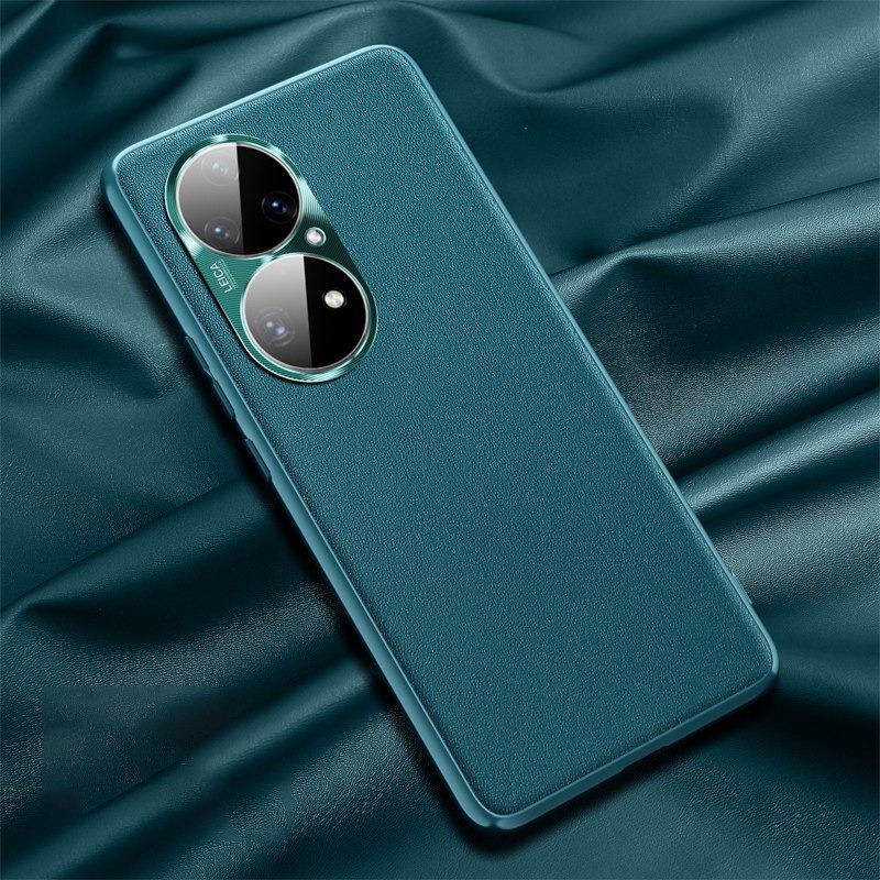 เคส Huawei Nova 9 #เคสแบบฝาหลัง TPU เคลือบหนัง PU มีกันเลนส์กล้อง Leather Cases Soft Matte Shockproof Protect Camera Back Cover