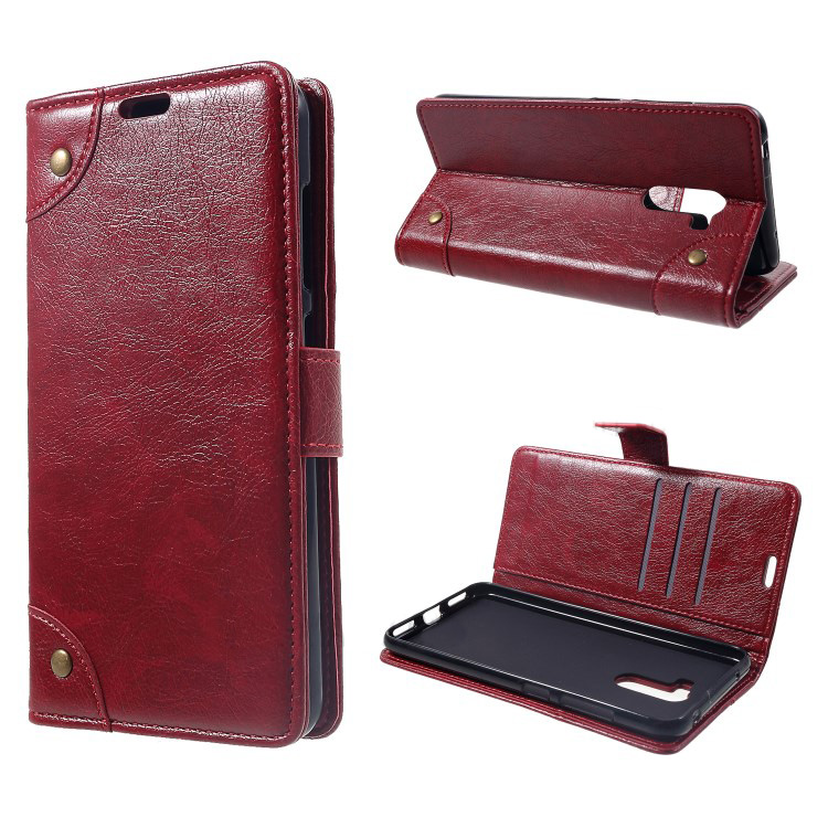 Case Xiaomi Pocophone F1 #เคสฝาพับแบบกระเป๋าสตางค์หนัง PU สไตล์ย้อนยุค Retro Style Leather Wallet