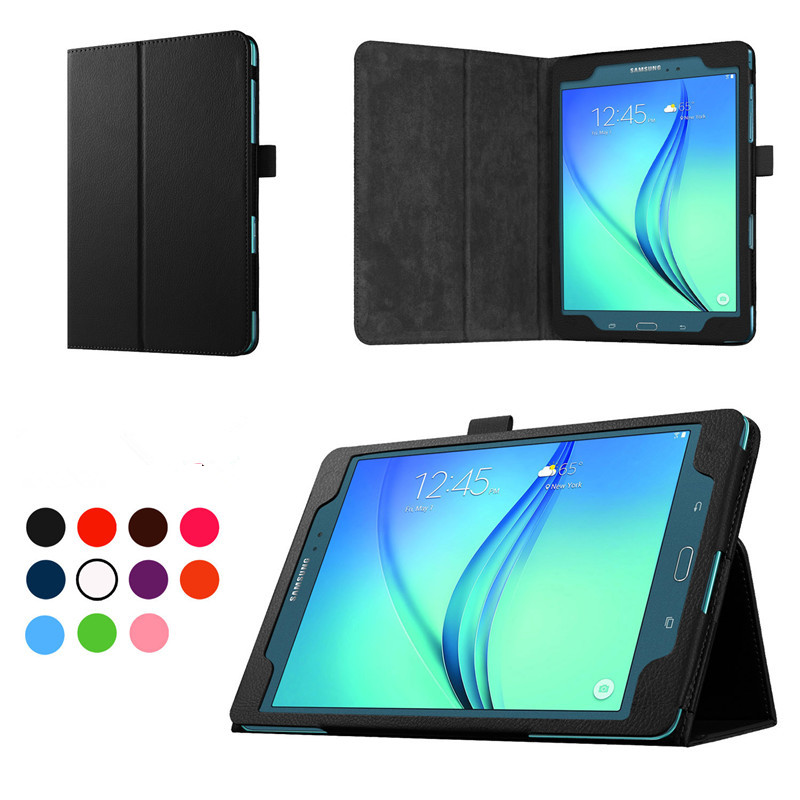 เคส Samsung Galaxy Tab A 8.0 T350 #เคสฝาพับหนัง PU ผิวลิ้นจี่ ออกแบบสวยงามทันสมัย