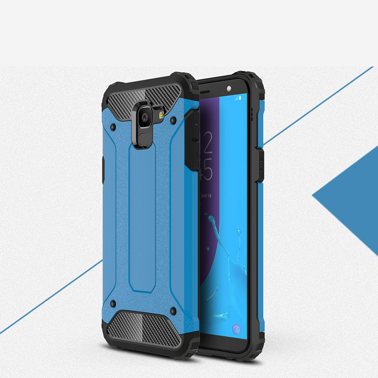 เคส Samsung Galaxy J6 (2018) #เคสฝาหลังเกราะป้องกัน ไฮบริด พลาสติก+TPU