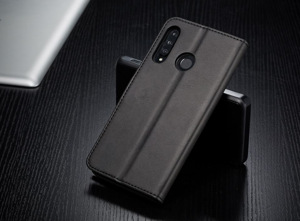 Case Huawei P30 Lite# เคสฝาพับ LC.IMEEKE หนัง PU แบบกระเป๋าสตางค์