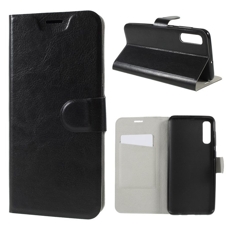 เคส Samsung Galaxy A50 / A50s / A30s #เคสฝาพับหนัง PU ผิวหนังม้าปกเสริมแผ่นเหล็กมีช่องใส่บัตรคุณภาพดี