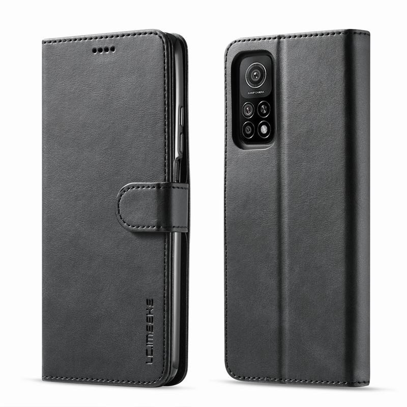 เคส Xiaomi Mi 10T #เคสฝาพับหนัง PU LC.IMEEKE คุณภาพดีสไตล์กระเป๋าสตางค์พร้อมช่องใส่การ์ด