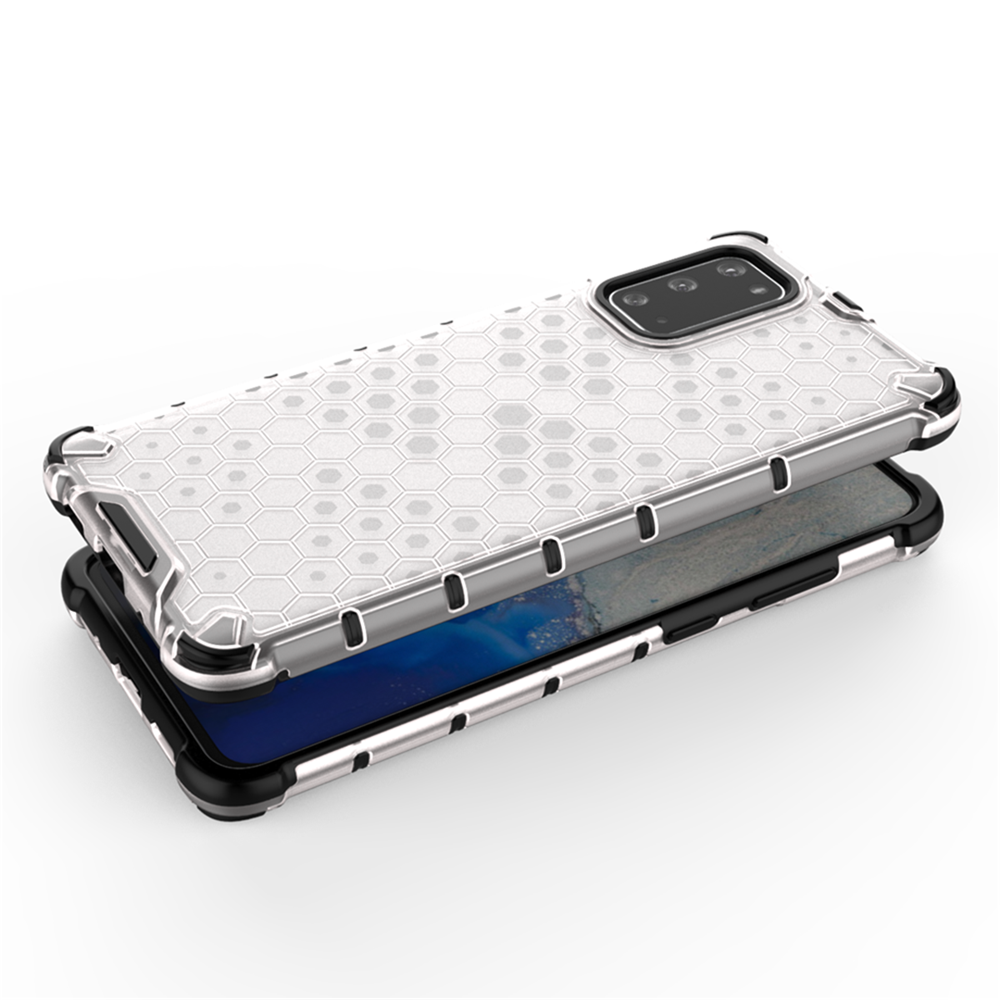 เคส Samsung Galaxy S10 Lite #เคสฝาหลังกันกระแทก Honeycomb Shock Absorber TPU + PC + Silicone Hybrid