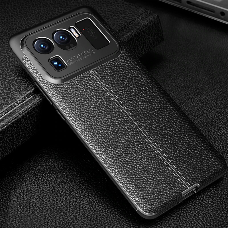เคส Xiaomi Mi 11 Ultra #เคสฝาหลัง TPU ผิวลิ้นจี่ช่วยป้องกันลายนิ้วมือและกันลื่นได้ดี