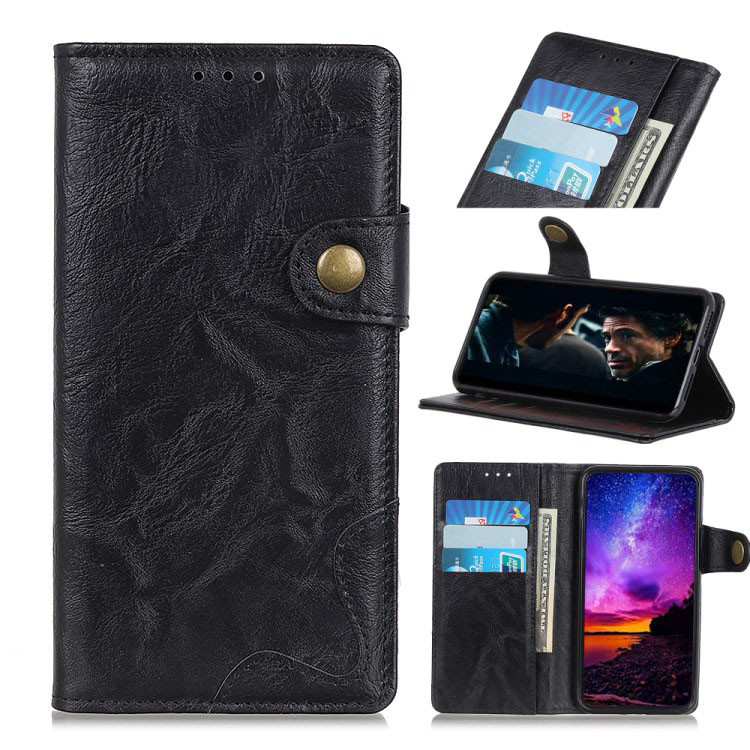 Case Huawei Y9 Prime 2019 #เคสฝาพับหนัง PU ผิวหนังม้า S-shape Crazy Horse Texture Wallet Leather