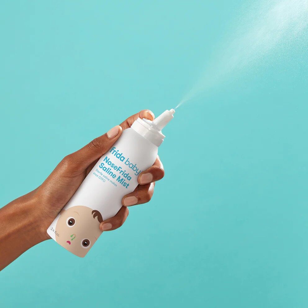 น้ำเกลือล้างจมูก แบบสเปรย์ สำหรับเด็กและทารก NoseFrida Saline Mist 3.4 fl.oz. (Frida Baby®) สเปรย์ฉีดจมูก