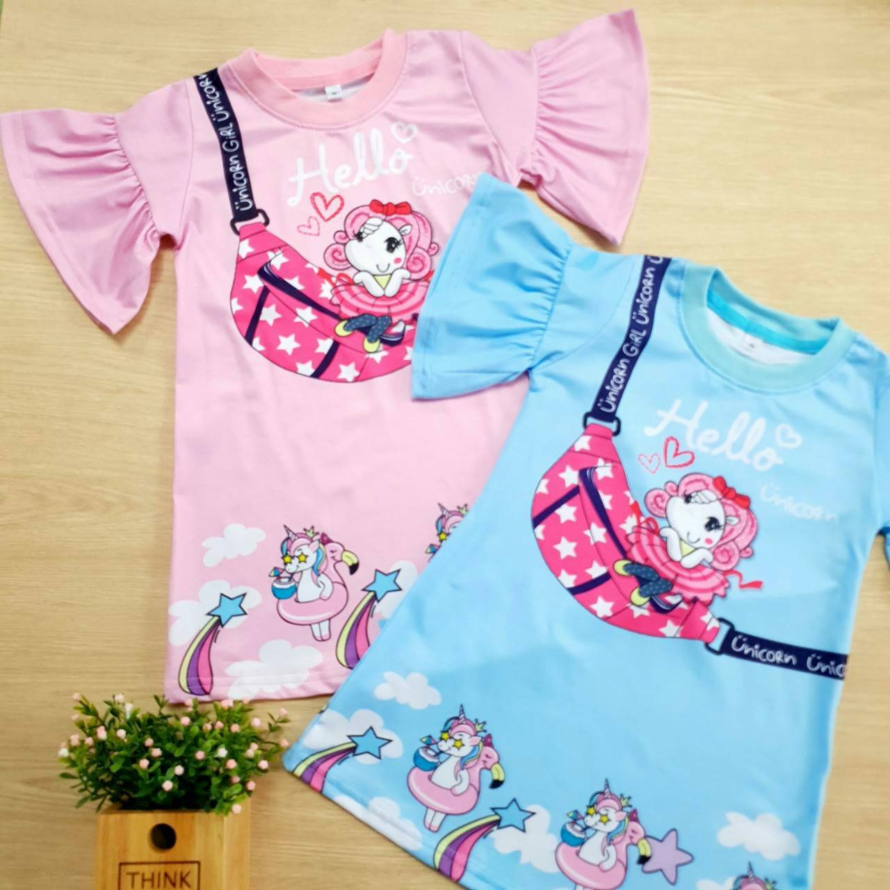 เดรสเด็กลาย Unicorn