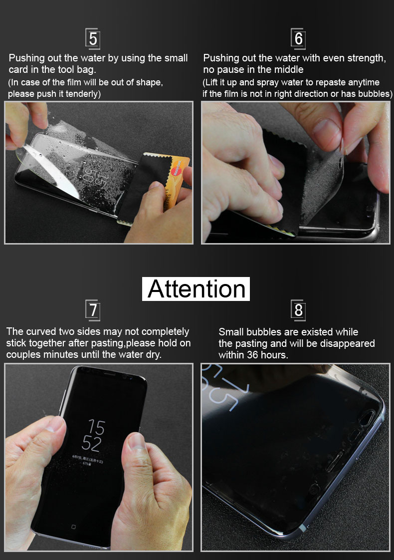 ฟิล์มกันรอย Nokia 8 แบบเต็มหน้าจอ IMAK Soft Hydrogel Soft Protector มี 2 แผ่น