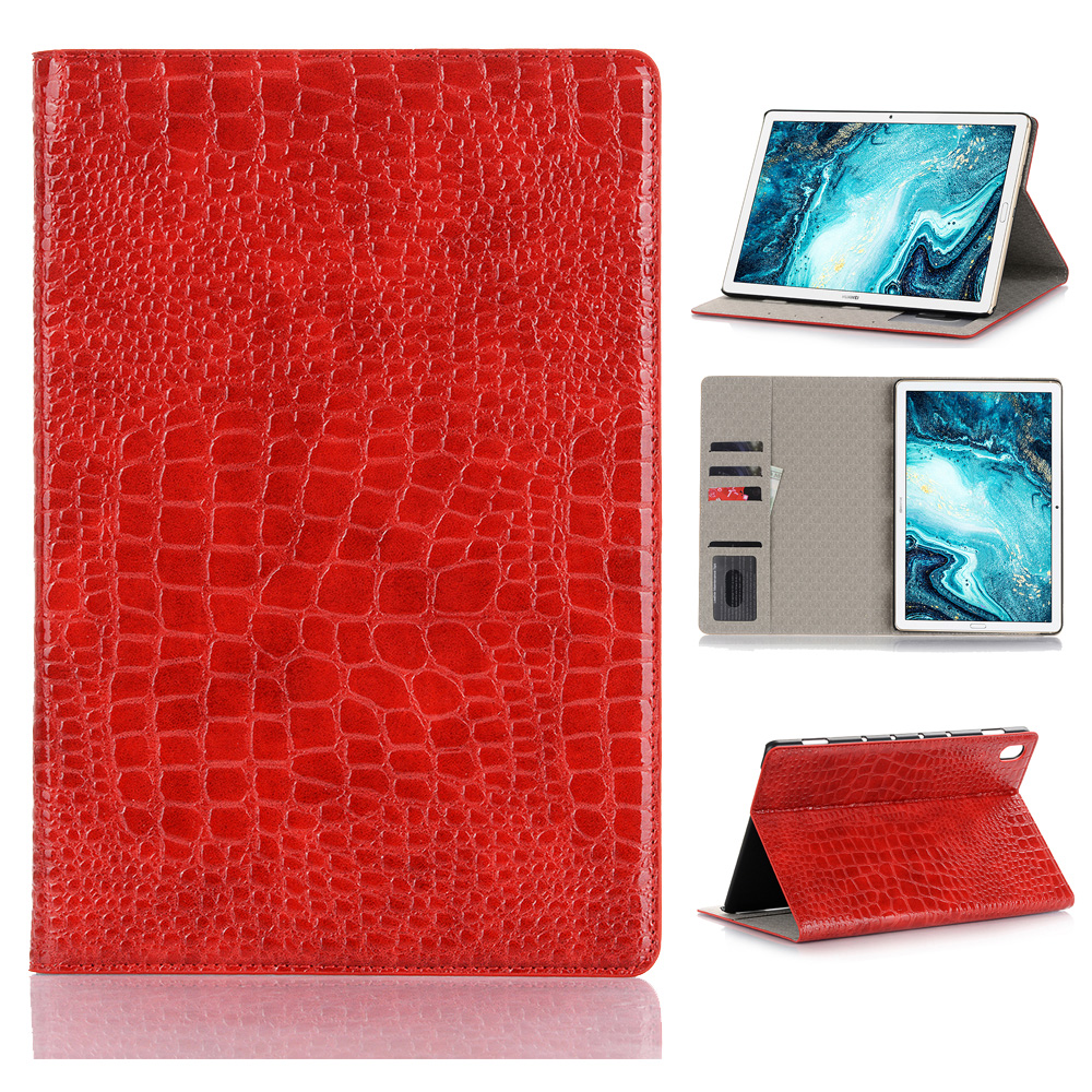 Case Huawei MediaPad M6 10.8 #เคสฝาพับแบบกระเป๋าสตางค์ลายผิวหนังจระเข้ Crocodile Texture