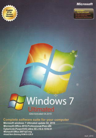 Windows 7 Ultimated 32bit Activated 04.2010 ( 1 DVD )