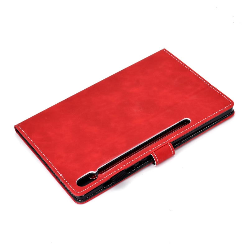 Case Samsung Galaxy Tab S6 SM-T860 SM-T865 2019 10.5" #เคสฝาพับหนัง PU พิมพ์ลายช้างมีช่องใส่บัตร Business Style Leather Case with Card Storage