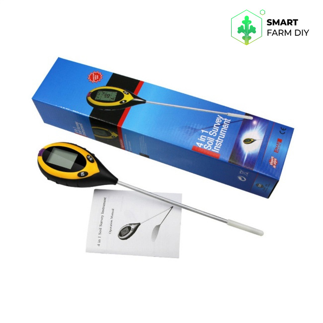 4 in 1 PH เซนเซอร์ แบบ soil tester plants and lawns