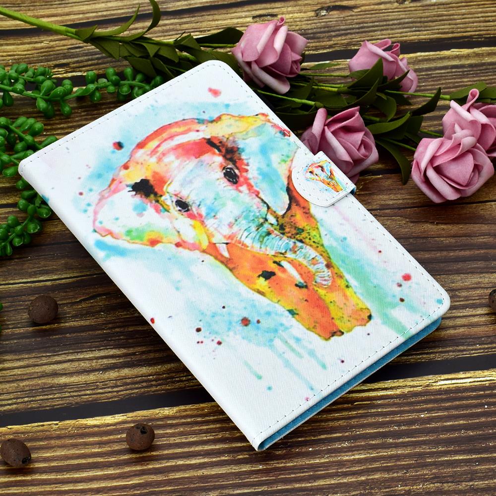 Case Samsung Galaxy Tab S4 10.5 T830 T835 T837 #เคสฝาพับหนัง PU พิมพ์ลาย Patterned Card Holder Stand Leather