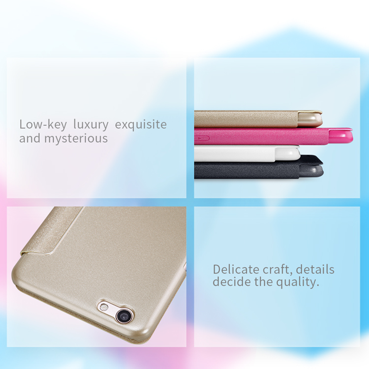 Case Oppo R9s Plus #เคสฝาพับ NILLKIN รุ่น Sparkle Window ใช้งานได้สะดวก