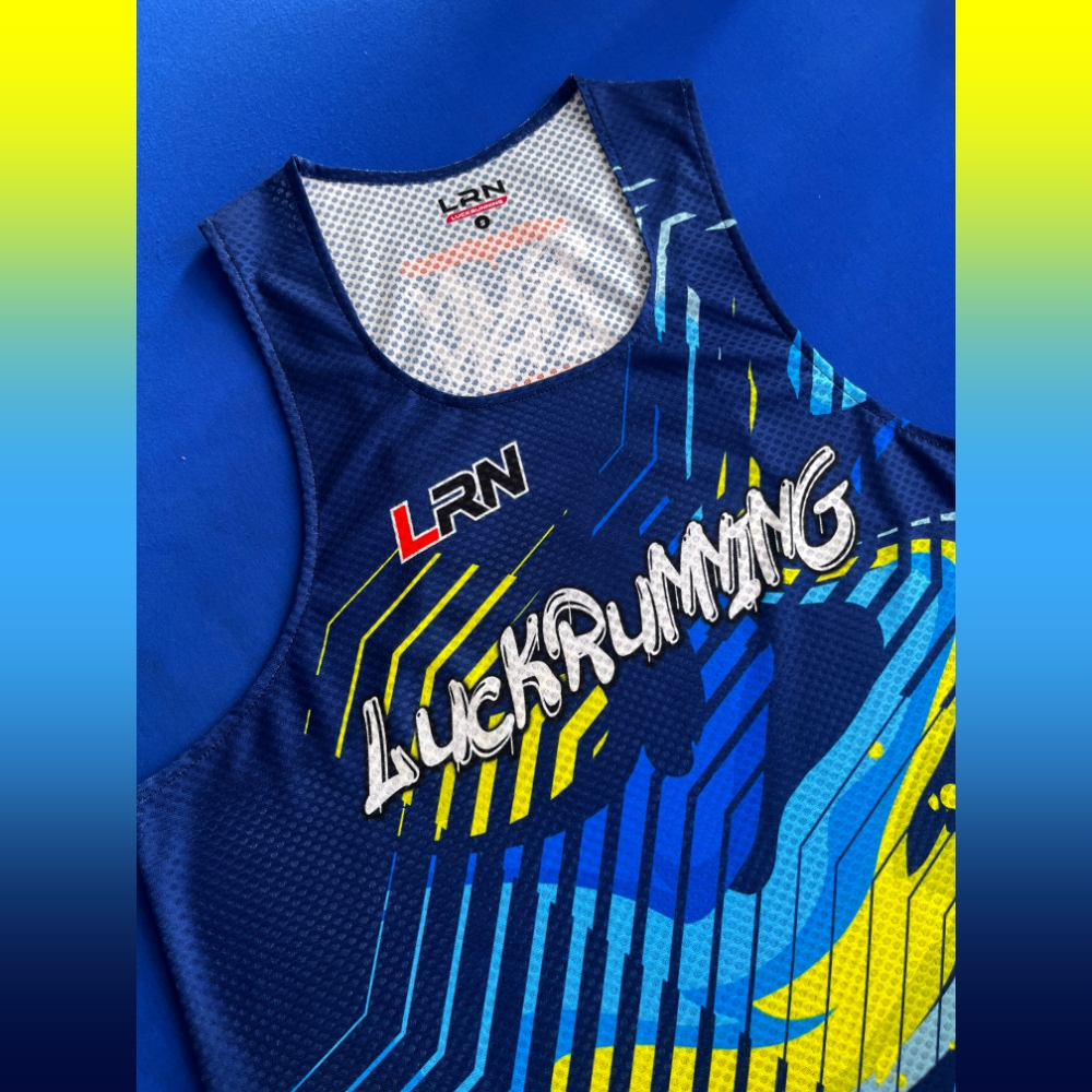 เสื้อวิ่งพิมพ์ลาย LRN เนื้อผ้า Super Air Flow (SF08)