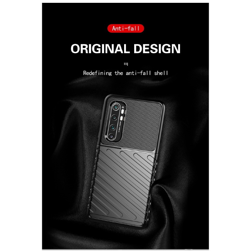 Case Xiaomi Mi Note 10 Lite #เคสฝาหลัง TPU อ่อน Thunder Series Twill Texture Soft TPU