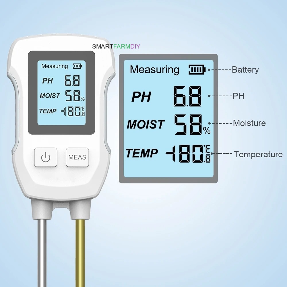 Soil Moisture Test Probe โพรบวัดความชื้นในดิน pH, Temperature, Soil Moisture