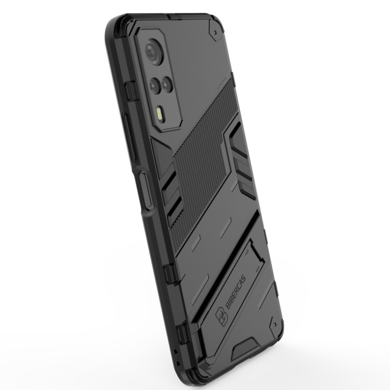 Case Vivo Y31 2021 #เคสฝาหลังพลาสติก ไฮบริด TPU + Kickstand