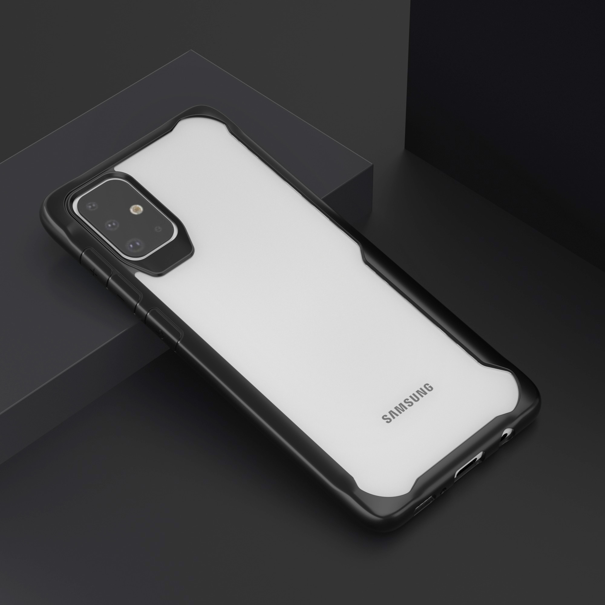เคส Samsung Galaxy A51 #เคสฝาหลังกันกระแทก Shock-resistant PC + TPU Hybrid