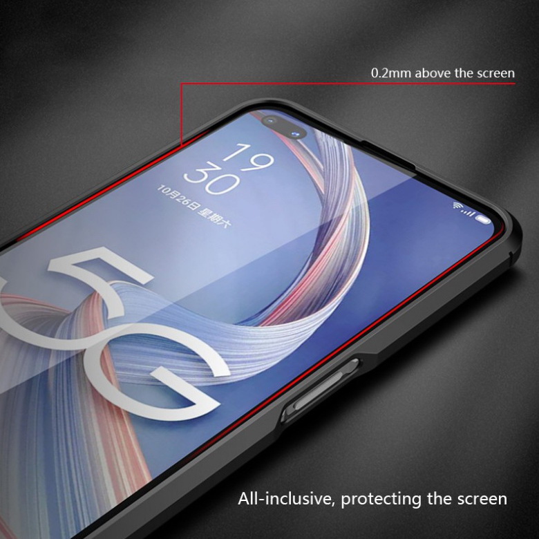 Case OPPO Reno 4Z 5G #เคสฝาหลัง TPU ผิวลิ้นจี่ช่วยป้องกันลายนิ้วมือและกันลื่นได้ดี