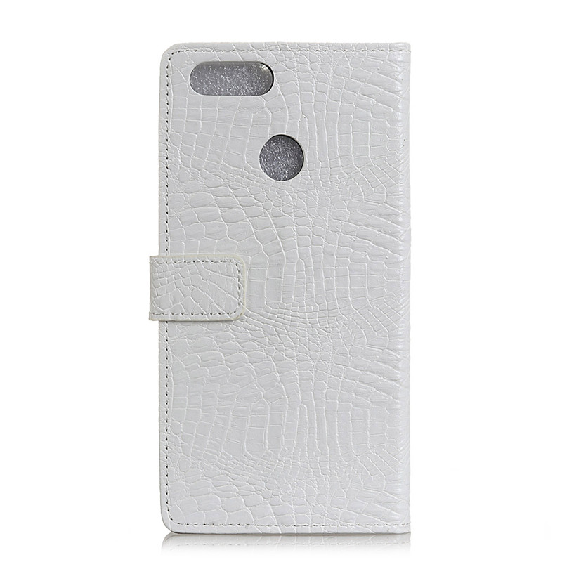 Case Huawei Y9 (2018) #เคสฝาพับสไตล์กระเป๋าสตางค์หนัง PU ลายหนังจระเข้