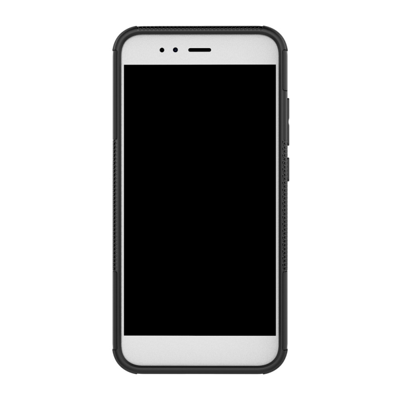 เคส Xiaomi Mi A1 #เคสฝาหลังไฮบริดรูปแบบยางรถยนต์ Kickstand TPU + PC 2 in 1 สีสันสวยงาม