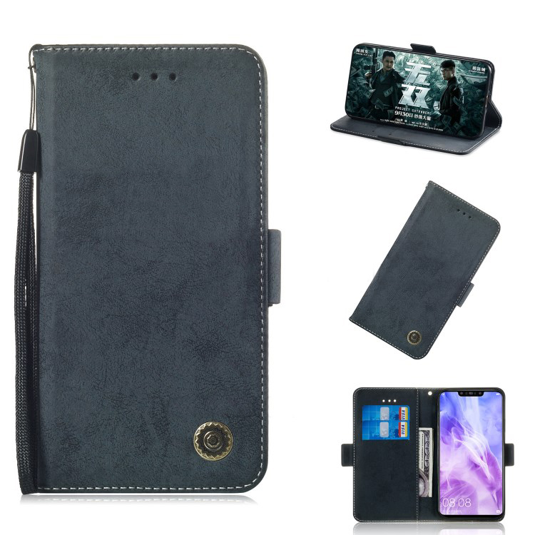 เคส Huawei Y7 Pro (2019) #เคสฝาพับแบบกระเป๋าสตางค์ Retro Style PU Leather Wallet