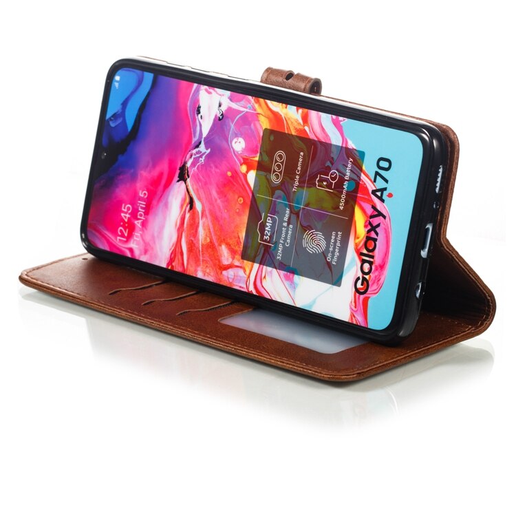 Case Samsung Galaxy S10 #เคสฝาพับหนัง PU ลายแมว Imprinted Cat Pattern Leather Wallet