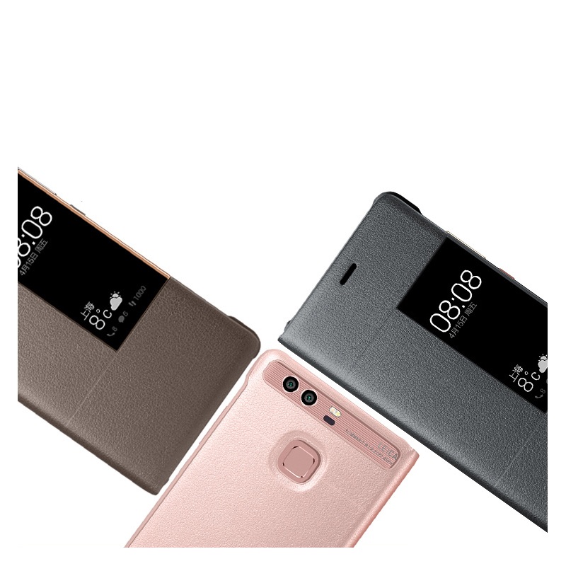 Case Huawei P9 เกรดพรีเมี่ยม HUAWEI Smart Leather Case with View Window