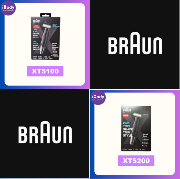 [Braun] Series XT5 Beard & Facial Hair Trimmer Rechargeable XT5100 or XT5200 เครื่องโกนหนวด เล็มหนวดเครา ชาร์จได้
