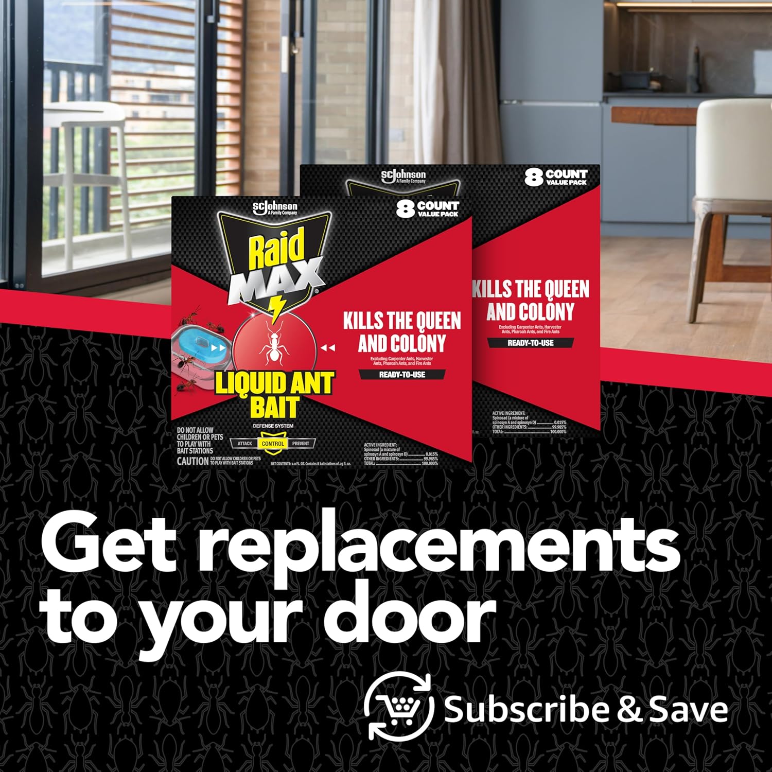 Raid® Max Liquid Ant Bait Kills the Queen and Colony ผลิตภัณฑ์กำจัดมด