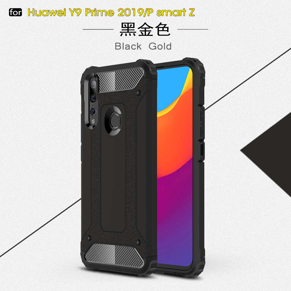 เคส Huawei Y9 Prime 2019 #เคสฝาหลังเกราะป้องกัน ไฮบริด พลาสติก+TPU สวยงามทันสมัย