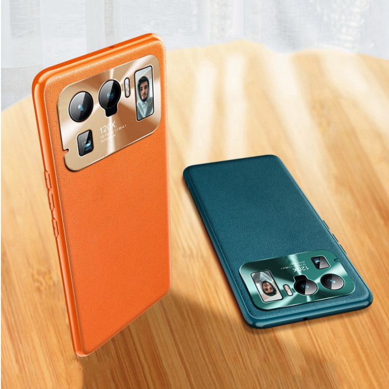 เคส Xiaomi Mi 11 Ultra #เคสแบบฝาหลัง TPU เคลือบหนัง PU Leather Cases Soft Matte Shockproof