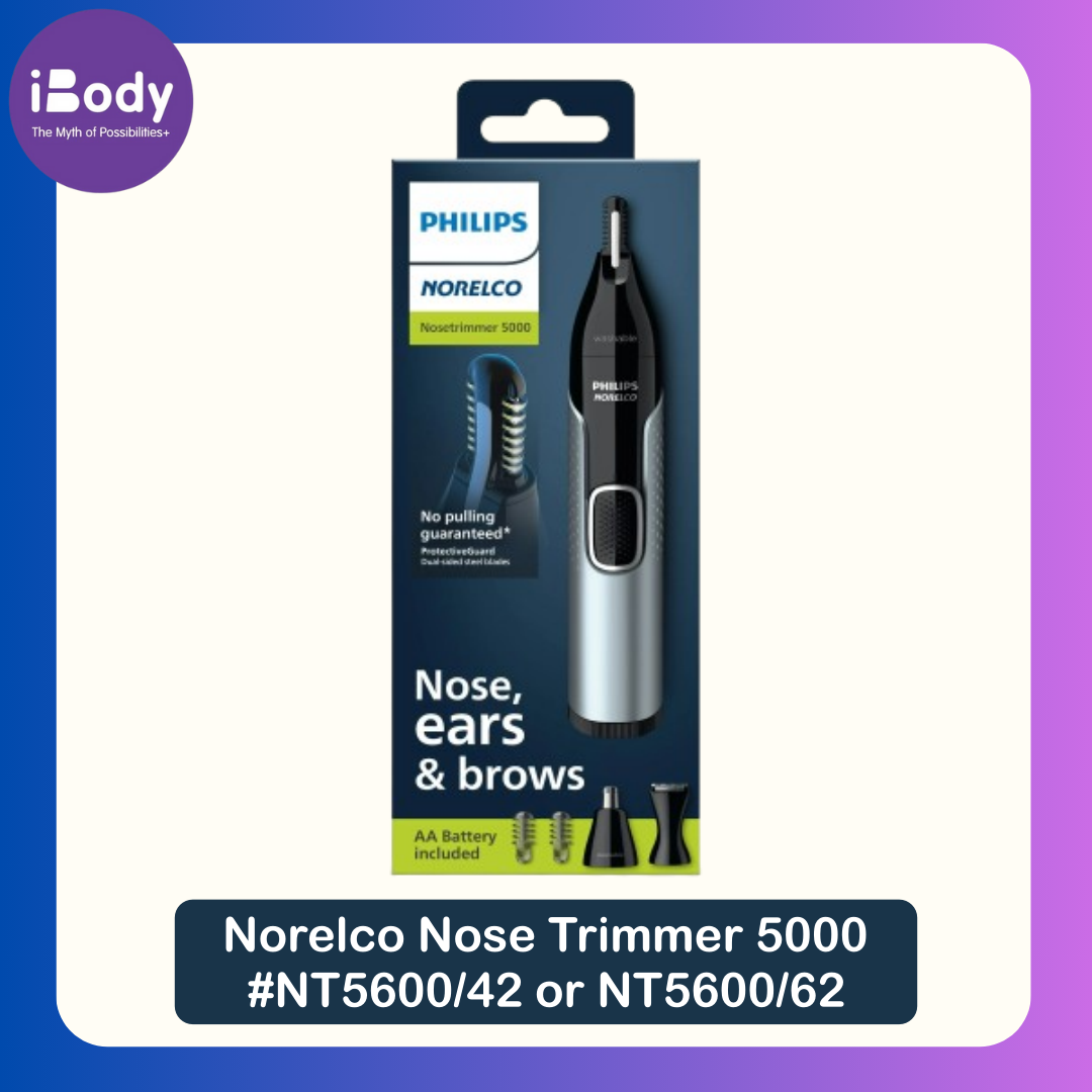 (Philips®) Norelco Nose Trimmer 5000 #NT5600/42 or NT5600/62 ฟิลิปส์ เครื่องตัดแต่งขนจมูก+ขนบนใบหน้า