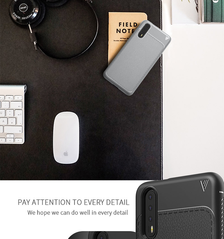 Case Huawei P20 IVSO Gentry Series #เคสฝาหลัง TPU ลายผิวเคลือบหนัง PU คุณภาพดี