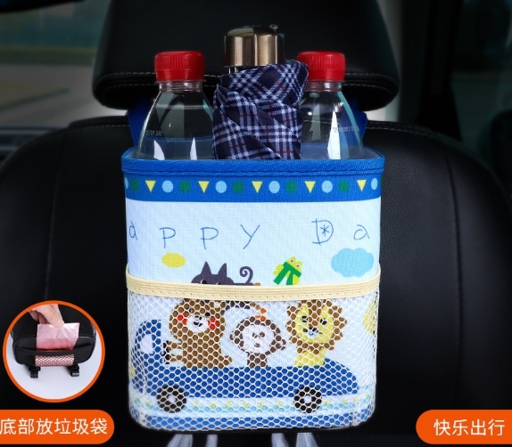 กล่องแขวนเก็บของหลังเบาะรถยนต์ ลายน่ารัก