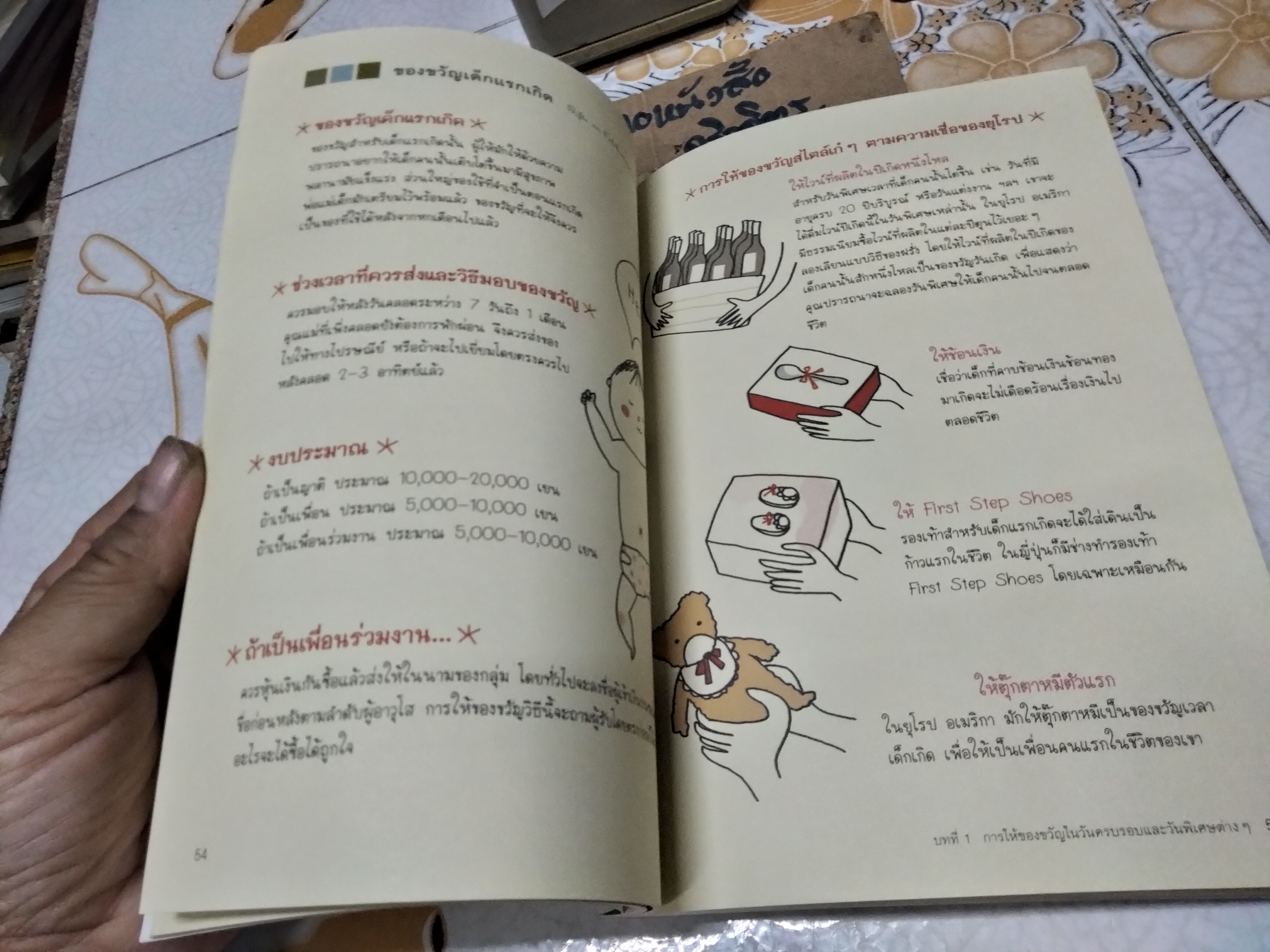หนังสือภาพเคล็ดลับและมารยาทในการมอบของขวัญ โดย โนริโกะ อิวาชิตะ , ยุวลักษณ์ ลิขิตธนวัฒน์ มูระเซะ แปล