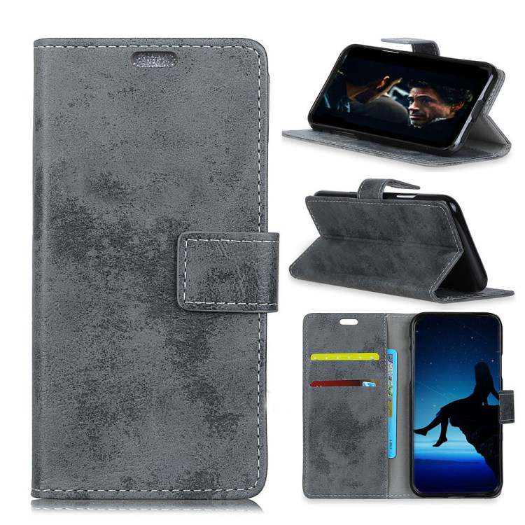 เคส Samsung Galaxy Note 9 #เคสฝาพับหนัง PU สไตล์ Retro มีช่องเสียบบัตร