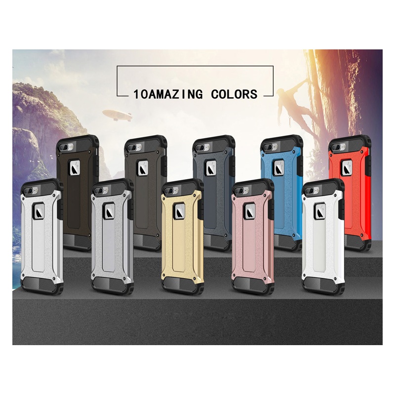 Case iphone 7 plus / 8 plus #เคสฝาหลังกันกระแทก+ป้องกันฝุ่น Armor Case Plastic + TPU